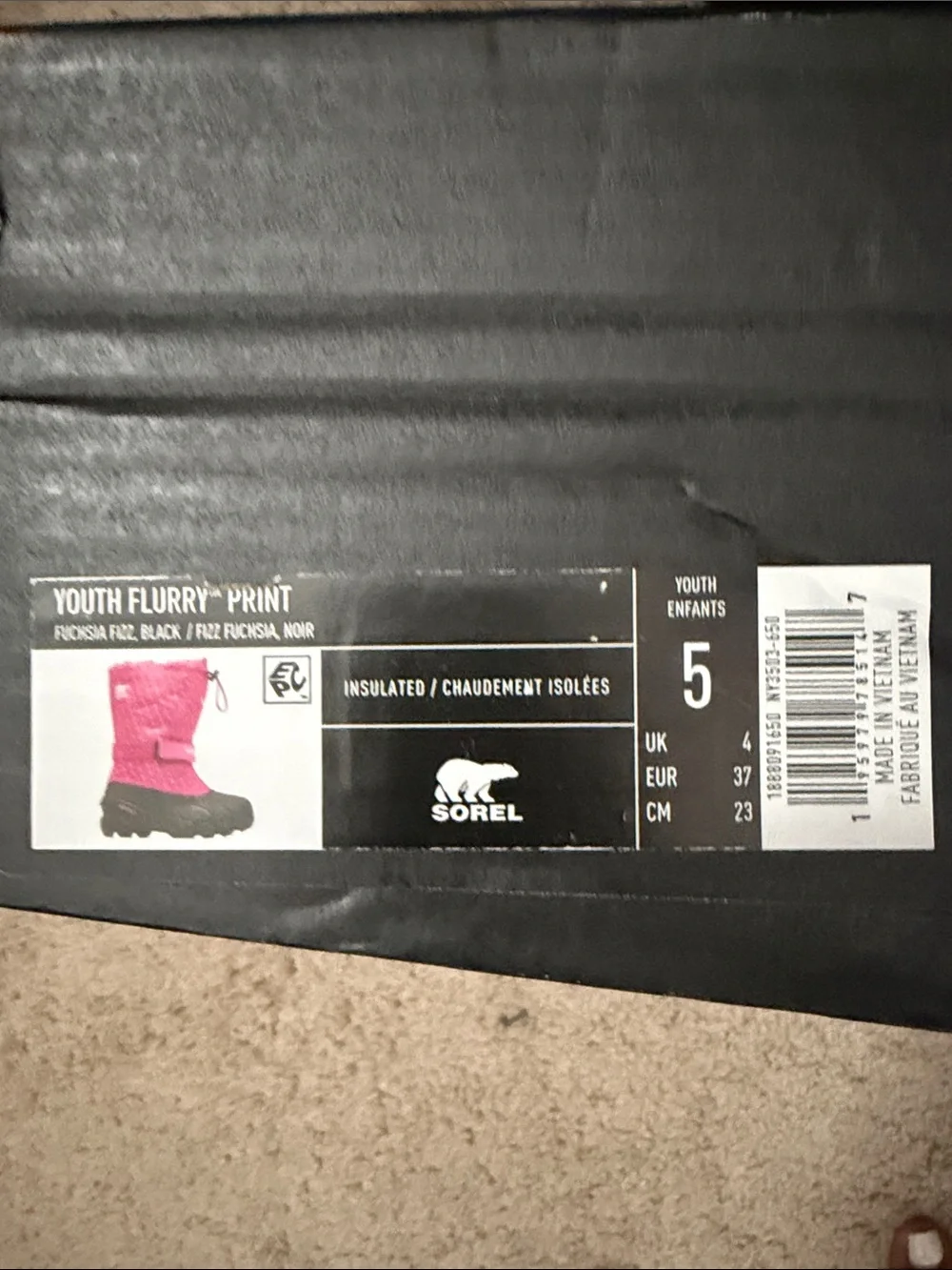 Sorel Big Girl Insulated Snow Boot